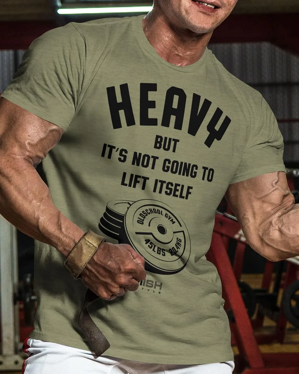 Gymish Lifestyle Heavy Workout Men's Shirt, Motivational Funny Gift T-Shirt