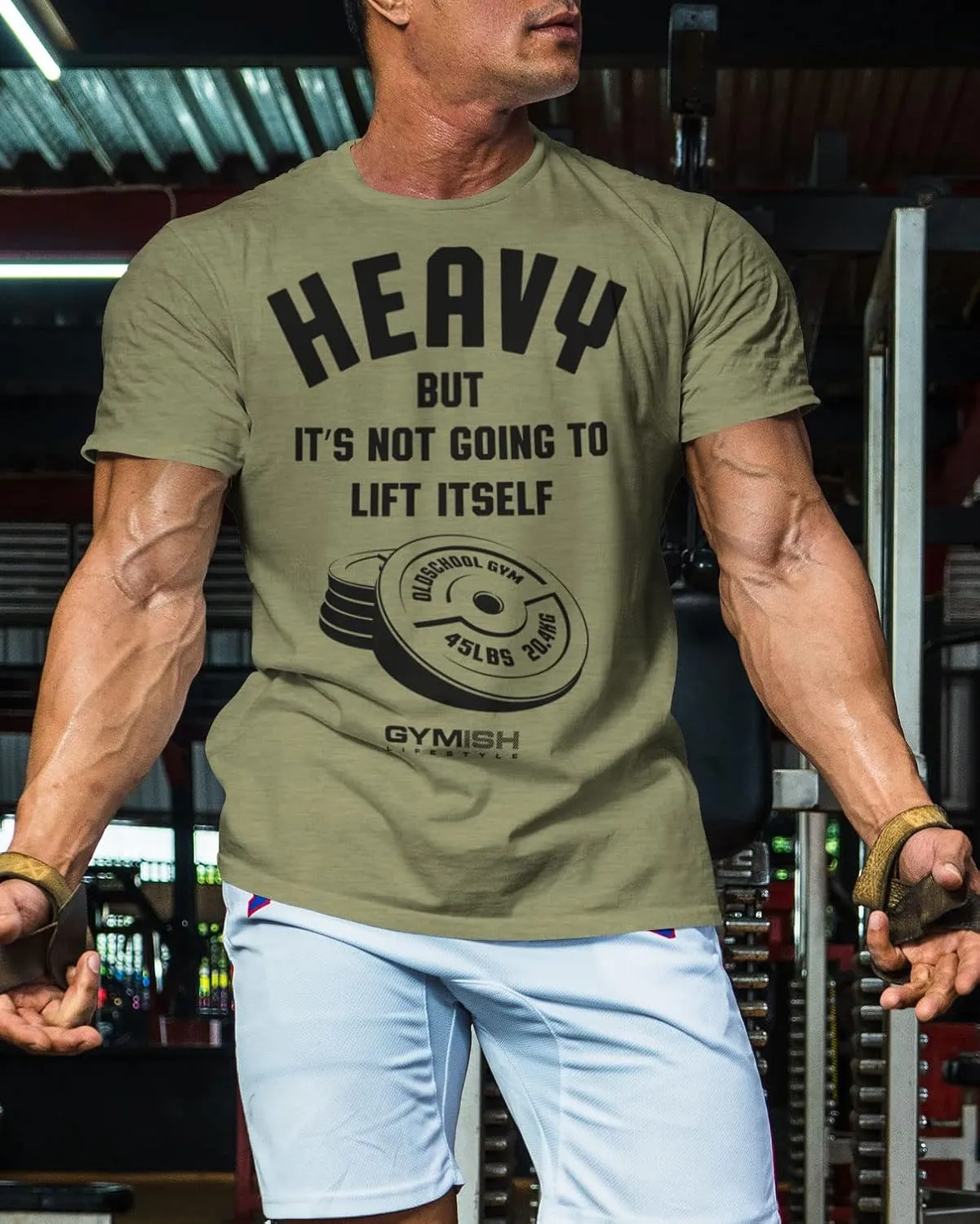Gymish Lifestyle Heavy Workout Men's Shirt, Motivational Funny Gift T-Shirt