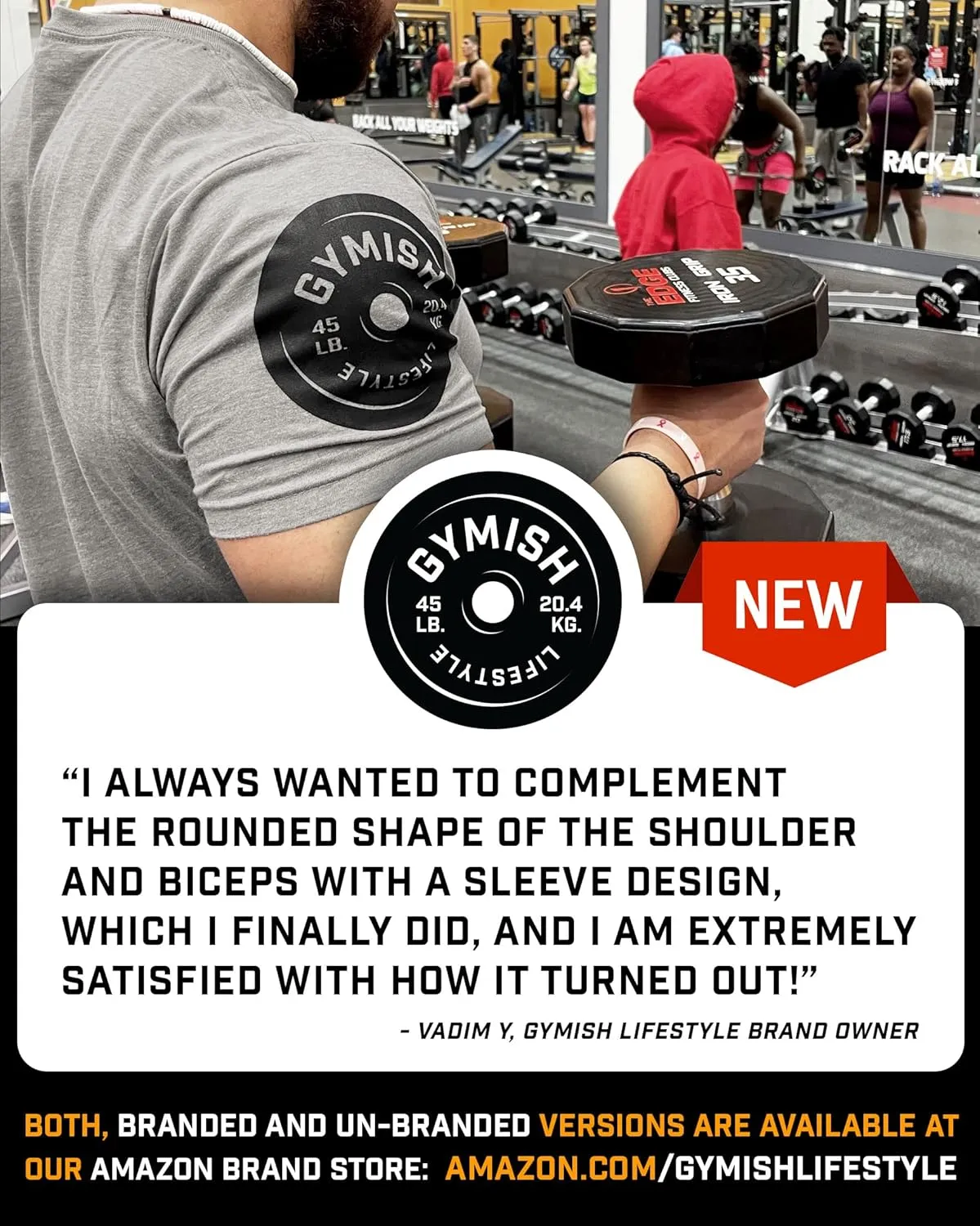 Gymish Lifestyle Motivational Workout Men's Shirt, Weight Lifting Gift T-Shirt