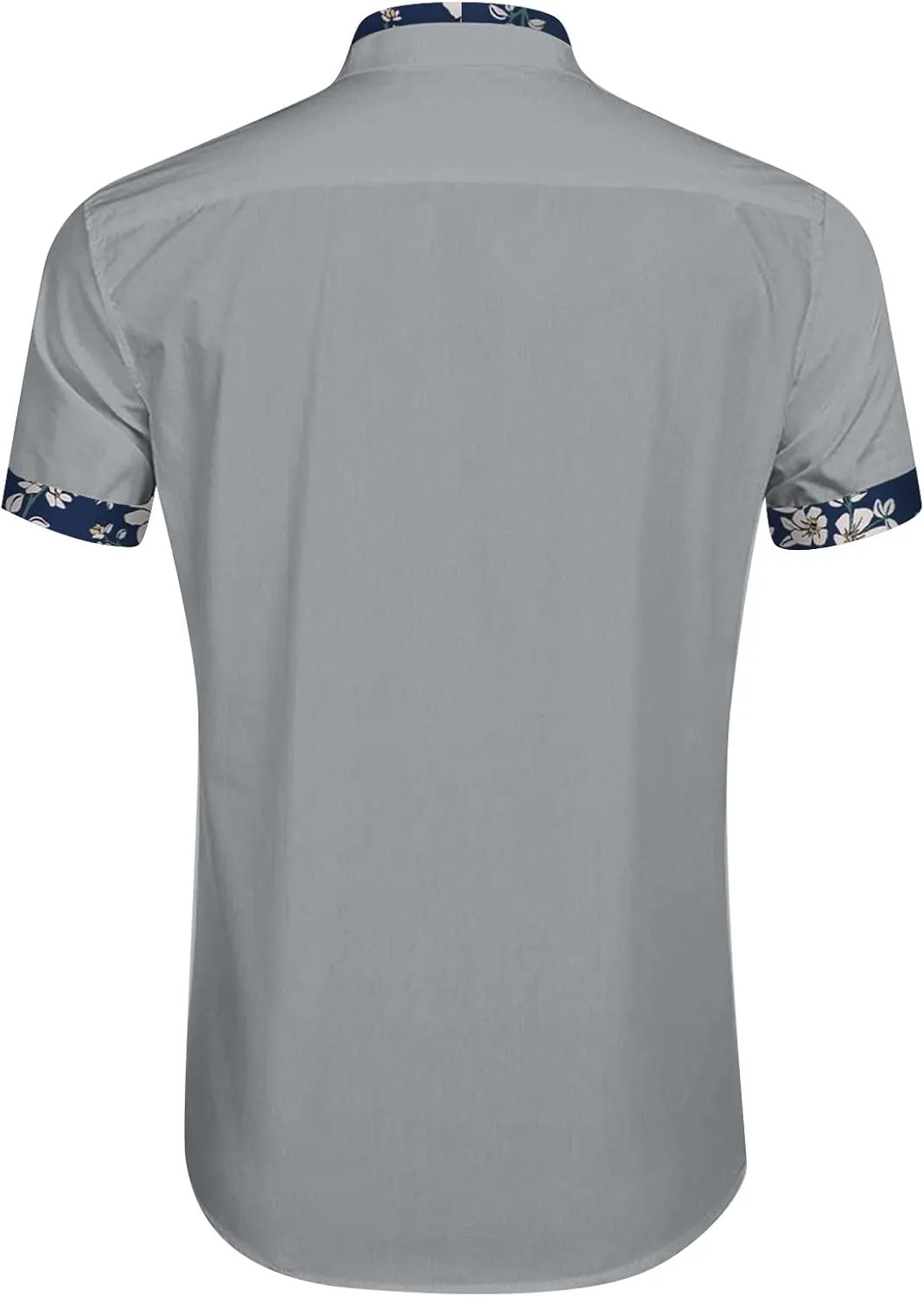Hawaiian Shirt for Men Button Down Cuban Guayabera Tops V Neck Short Sleeve Aloha Shirts Summer Beach Camp Blouses