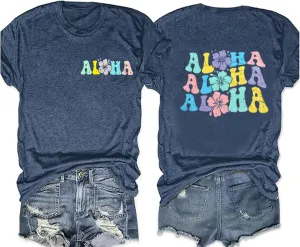 Hawaiian Shirt Women Family Vacation Tee Girls Hawaii Trip Summer Vacation T-Shirt