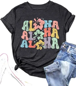 Hawaiian Shirt Women Family Vacation Tee Girls Hawaii Trip Summer Vacation T-Shirt