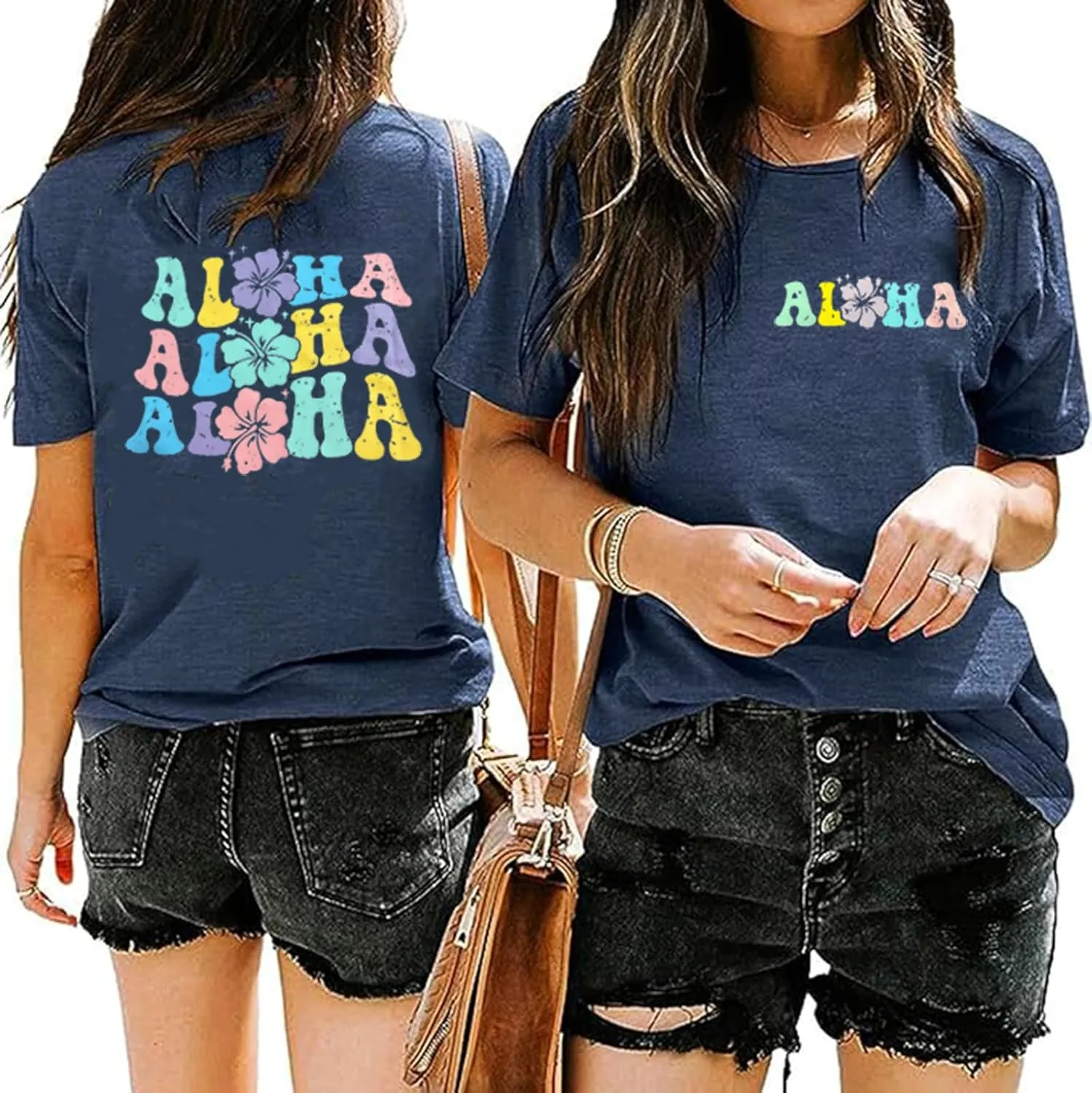 Hawaiian Shirt Women Family Vacation Tee Girls Hawaii Trip Summer Vacation T-Shirt