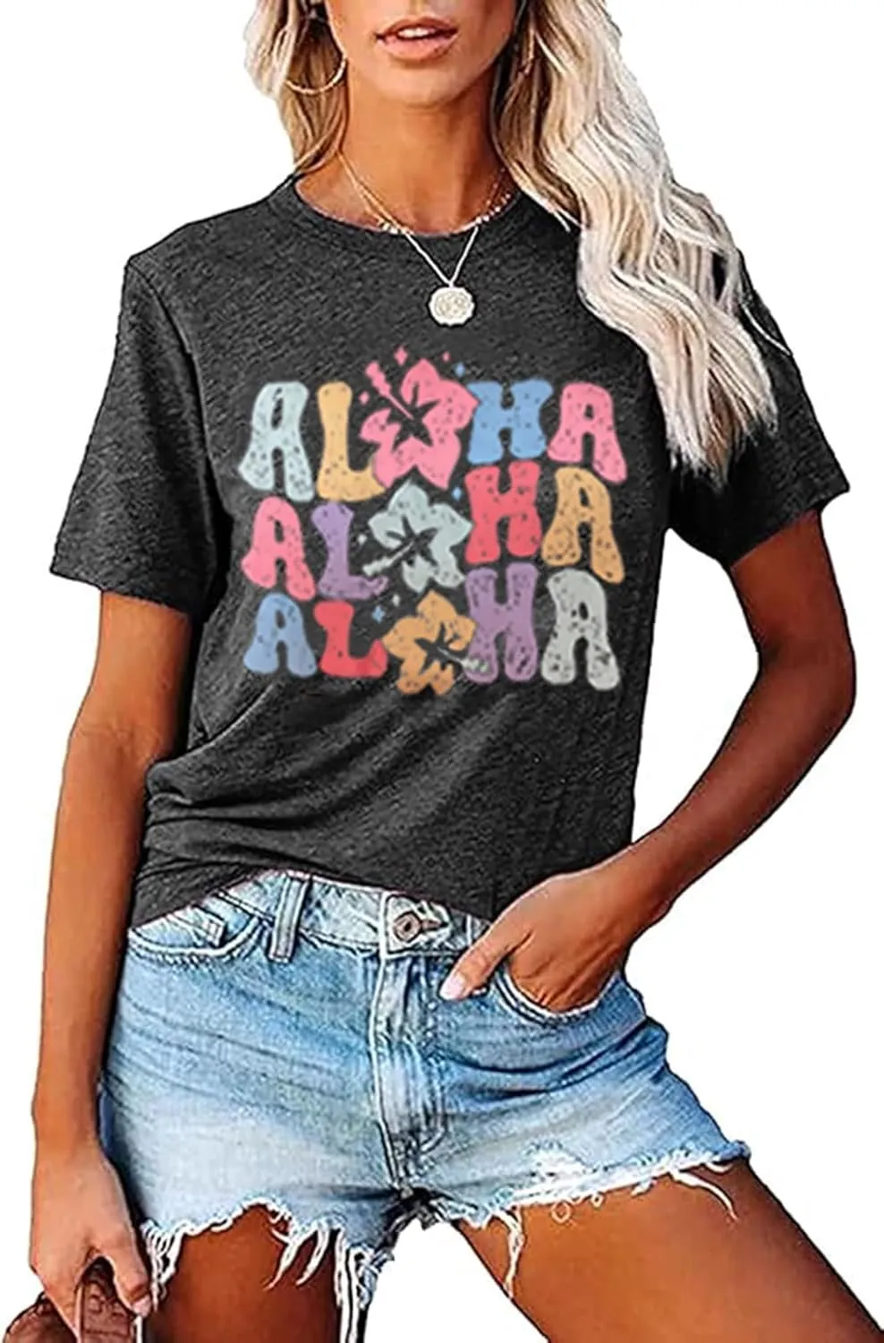 Hawaiian Shirt Women Family Vacation Tee Girls Hawaii Trip Summer Vacation T-Shirt