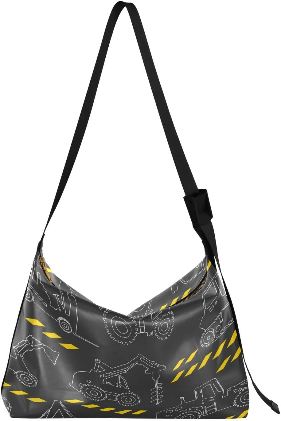 Heavy Construction Machines Hobo Crossbody Bags for Women Leather Large Shoulder Bag Cross Body Car Trendy Womens Tote Bags Handbag for Travel Shopping