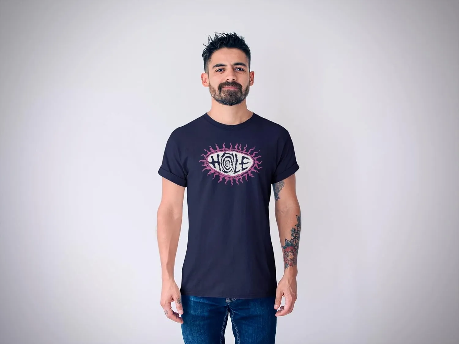 Hole Rock Band Love Spell Recipe Front & Back Print Adult Short Sleeve T-Shirt