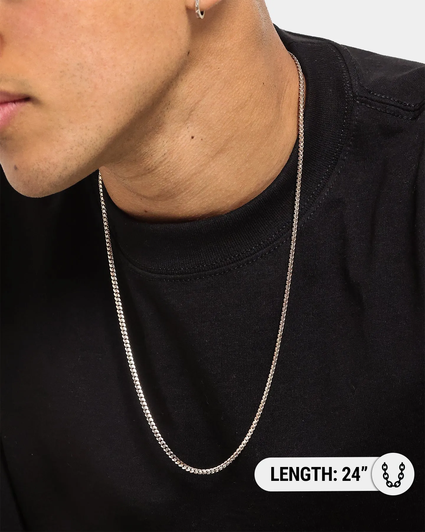 House Of Auric 3mm Cuban Chain Sterling Silver