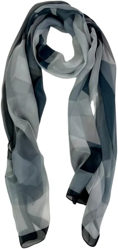 Humble Hilo Pattern Chiffon Scarf Sheer Lightweight Headband Accessory for Women