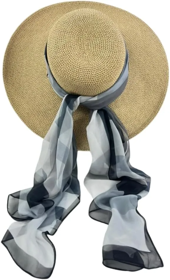 Humble Hilo Pattern Chiffon Scarf Sheer Lightweight Headband Accessory for Women