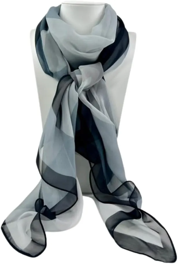 Humble Hilo Pattern Chiffon Scarf Sheer Lightweight Headband Accessory for Women