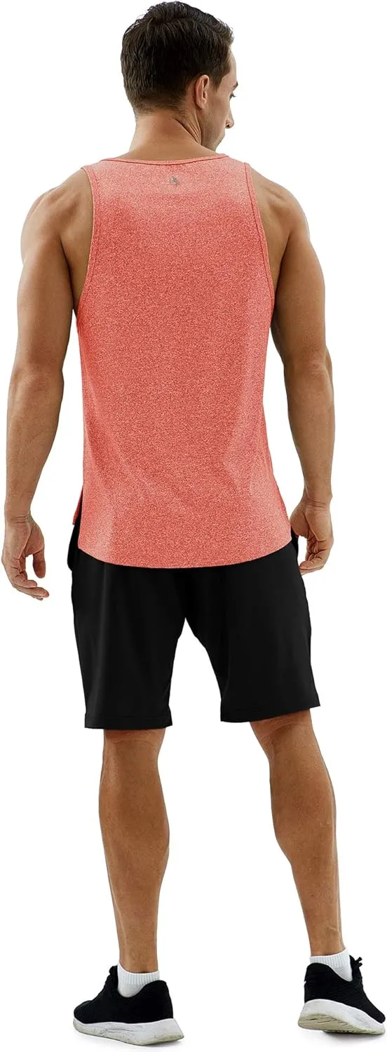icyzone Men's Racerback Athletic Muscle Tank Tops for Gym Workout Running Exercise