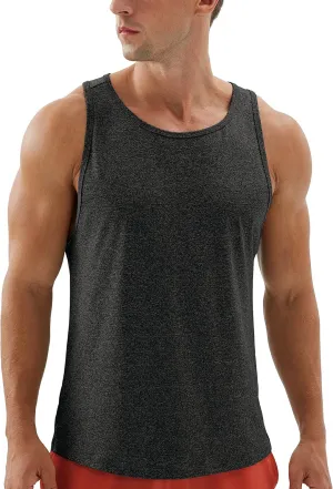 icyzone Men's Racerback Athletic Muscle Tank Tops for Gym Workout Running Exercise