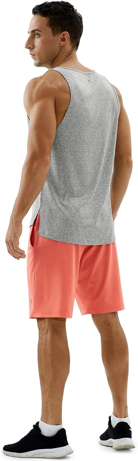 icyzone Men's Racerback Athletic Muscle Tank Tops for Gym Workout Running Exercise