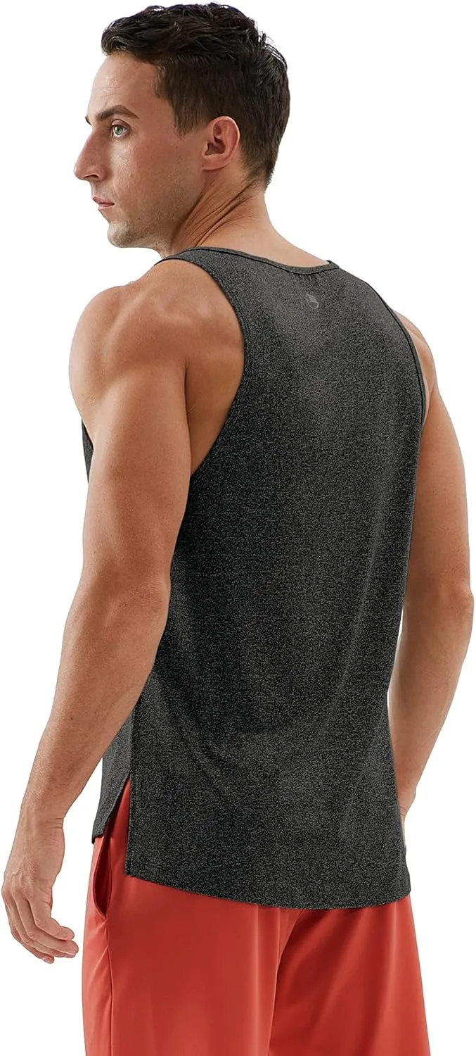 icyzone Men's Racerback Athletic Muscle Tank Tops for Gym Workout Running Exercise