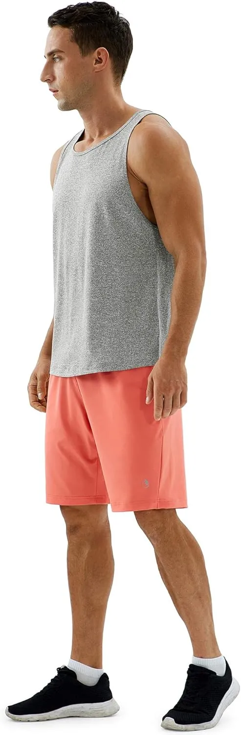 icyzone Men's Racerback Athletic Muscle Tank Tops for Gym Workout Running Exercise
