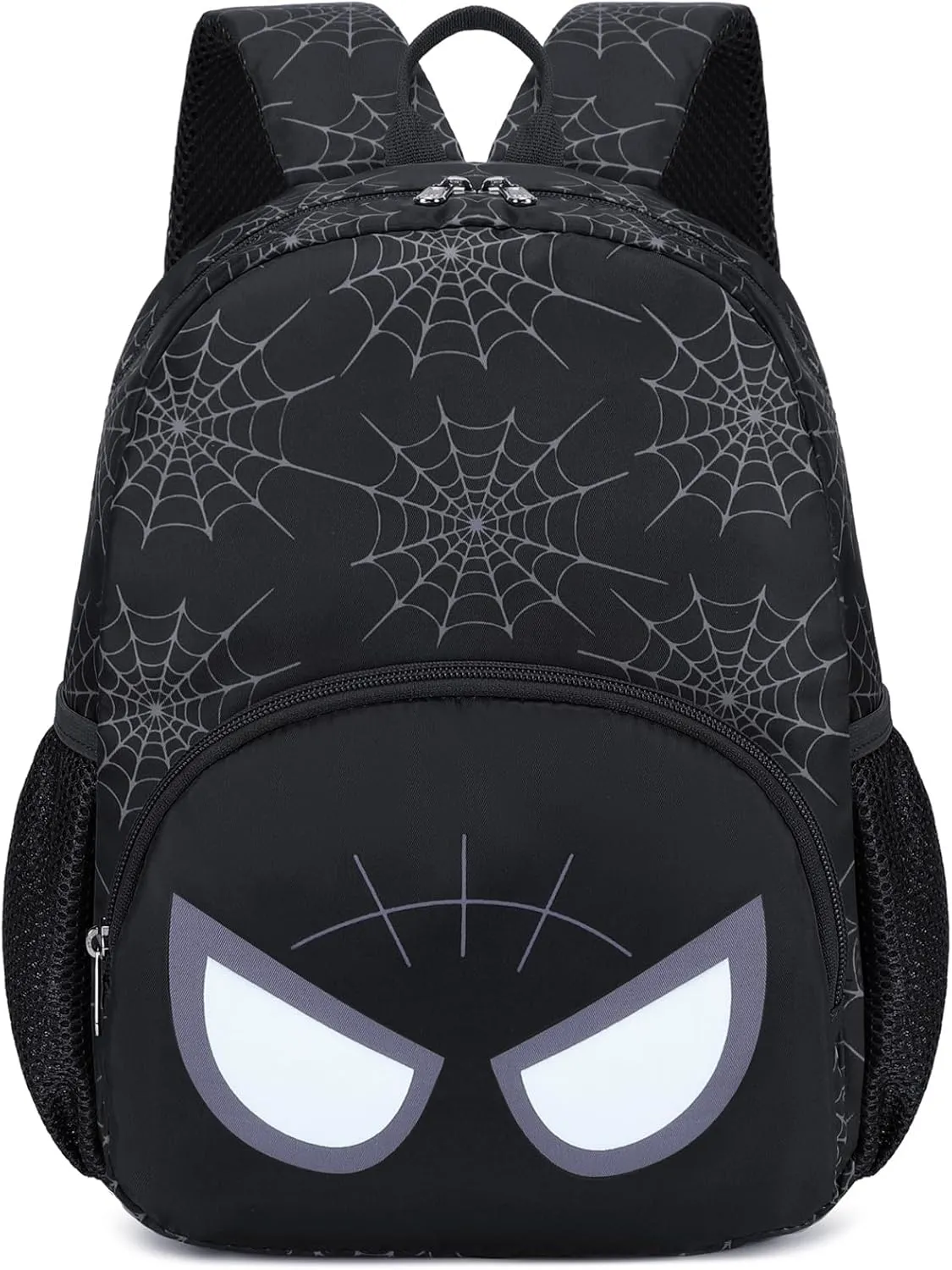 JIANYA Spider Toddler Backpack for Little Boys Mini Backpack for Kids Cute Preschool Backpack with Chest Strap, Black