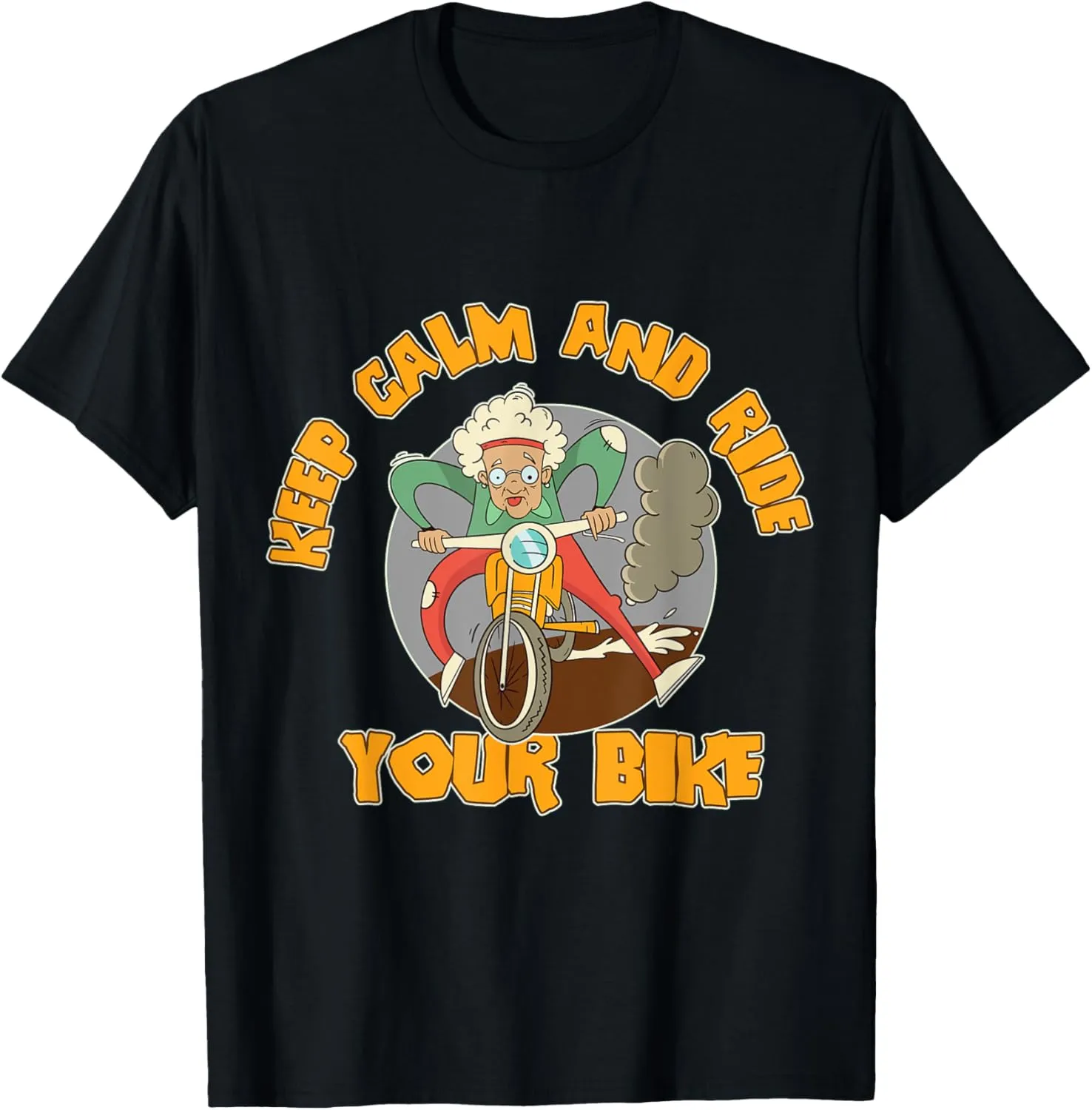 Keep calm and ride your bike saddlebags lead the pack T-Shirt