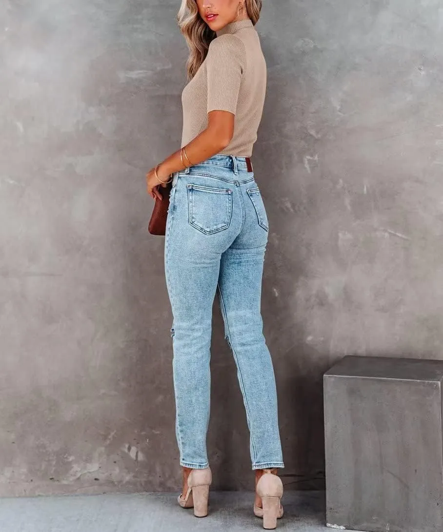 Lacozy Women Casual Basic Mock Neck Top Short Sleeve Shirt Slim Fit Ribbed Knit Pullover Sweater