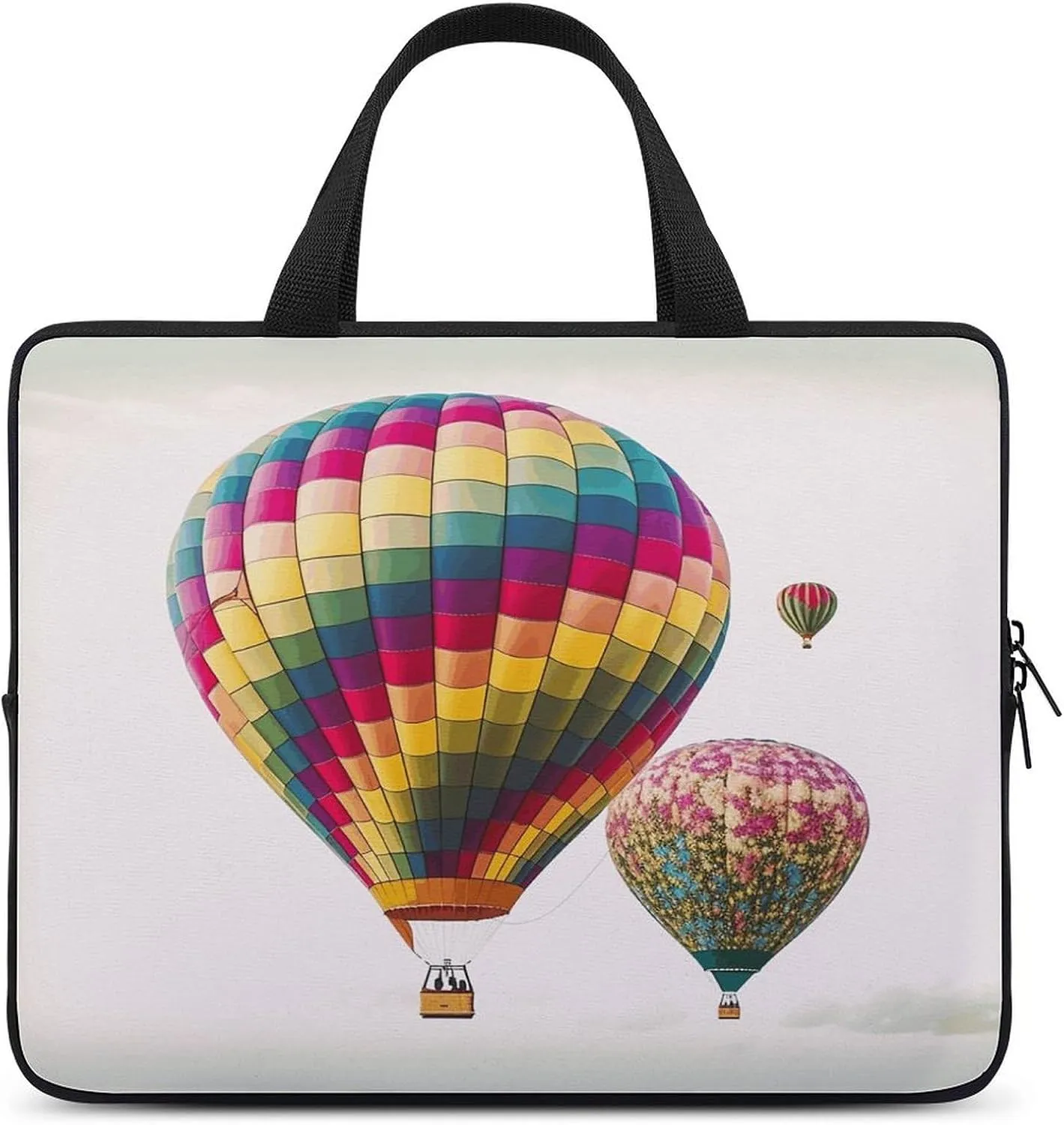 Laptop Bag Ultrathin Color Hot Air Balloon Printing Laptop Carrying Case Portability Messenger Bags For Work Travel