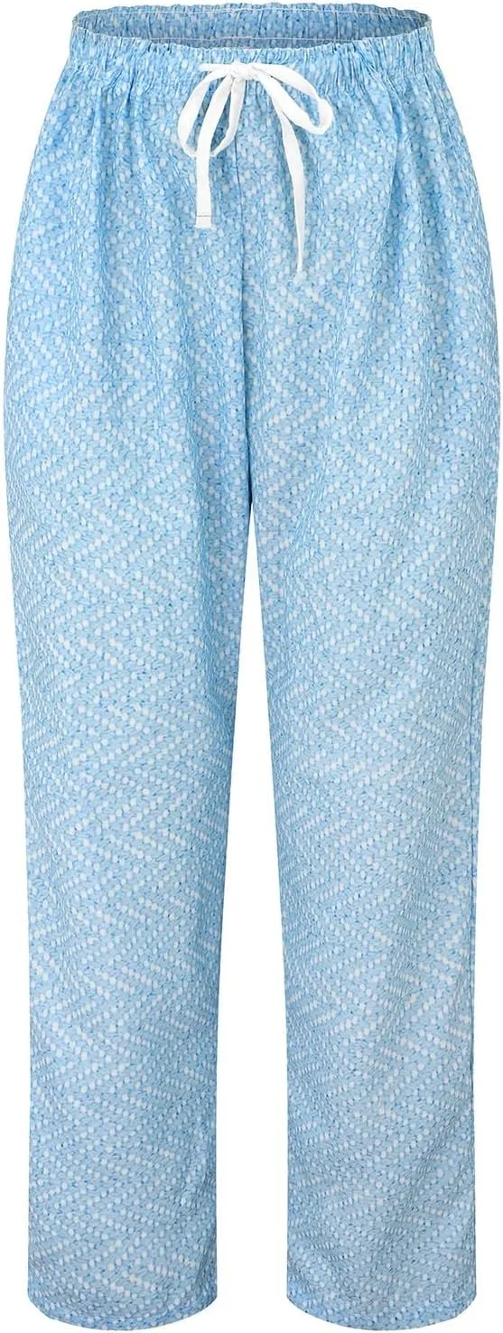 LCMTWX Capri Linen Pants for Women Drawstring Pants with Pockets Wide Leg Cropped Pants for Women Capri Pants 2025 Pants
