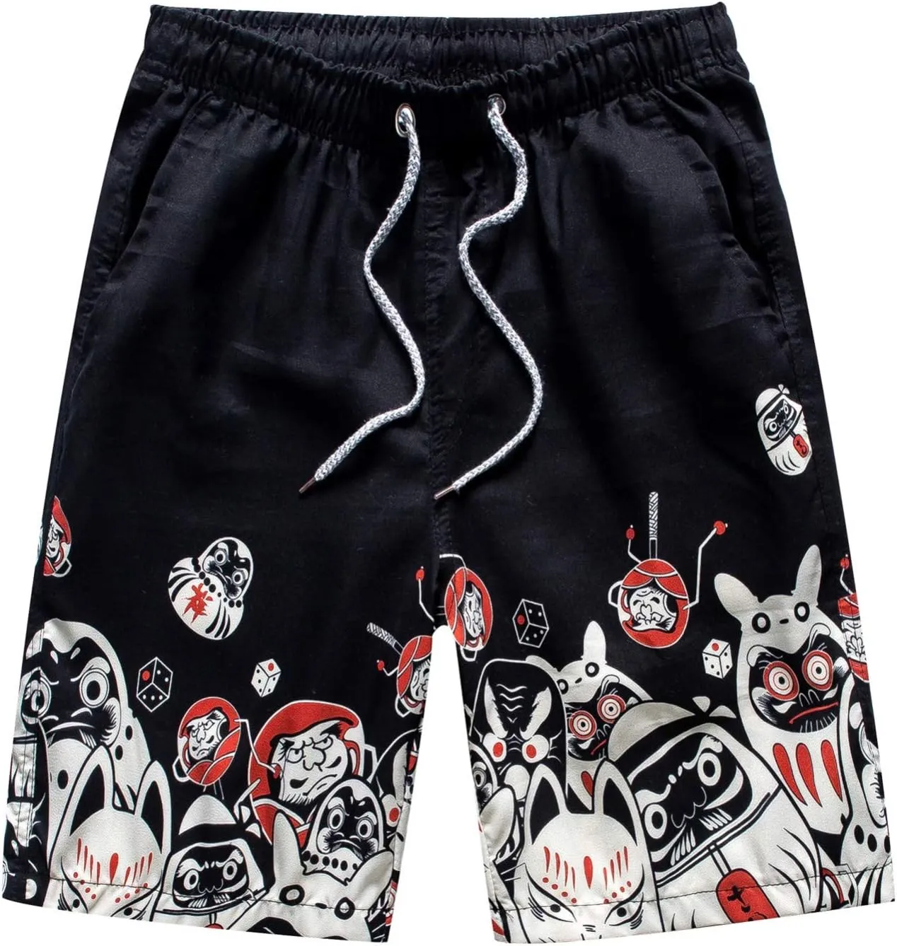LCMTWX Swim Trunks Mens 2024 Breathable Mesh Printed Beach Shorts Beach Pants Pants Bathing Suit for Men Mens Swim Big and