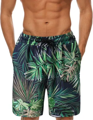 LCMTWX Swim Trunks Mens 2024 Breathable Mesh Printed Beach Shorts Beach Pants Pants Bathing Suit for Men Mens Swim Big and