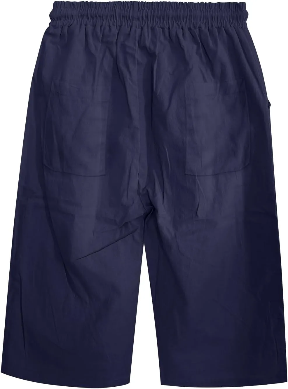 LCMTWX Womens Linen Pants Waist Pants Drawstring Pants with Pockets Wide Leg Cropped Pants for Women Capri Pants 2025 Pants
