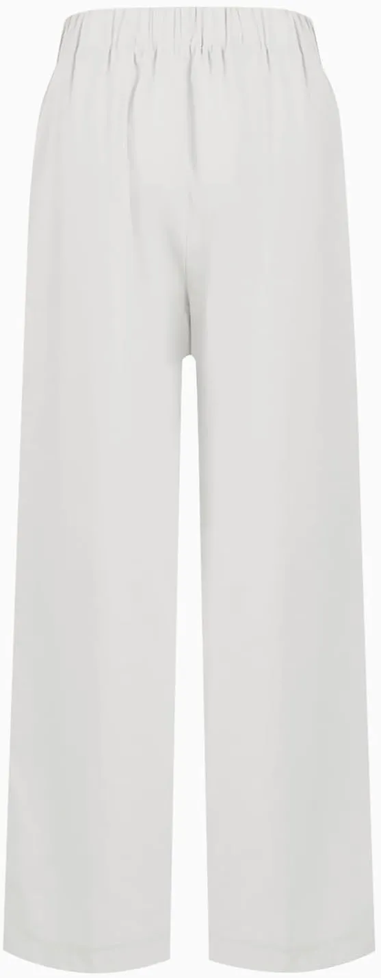 Linen Pants Women Wide Leg Flowy Boho Pants Palazzo Pants Beach with Pockets Lounge Pants Loose Fit