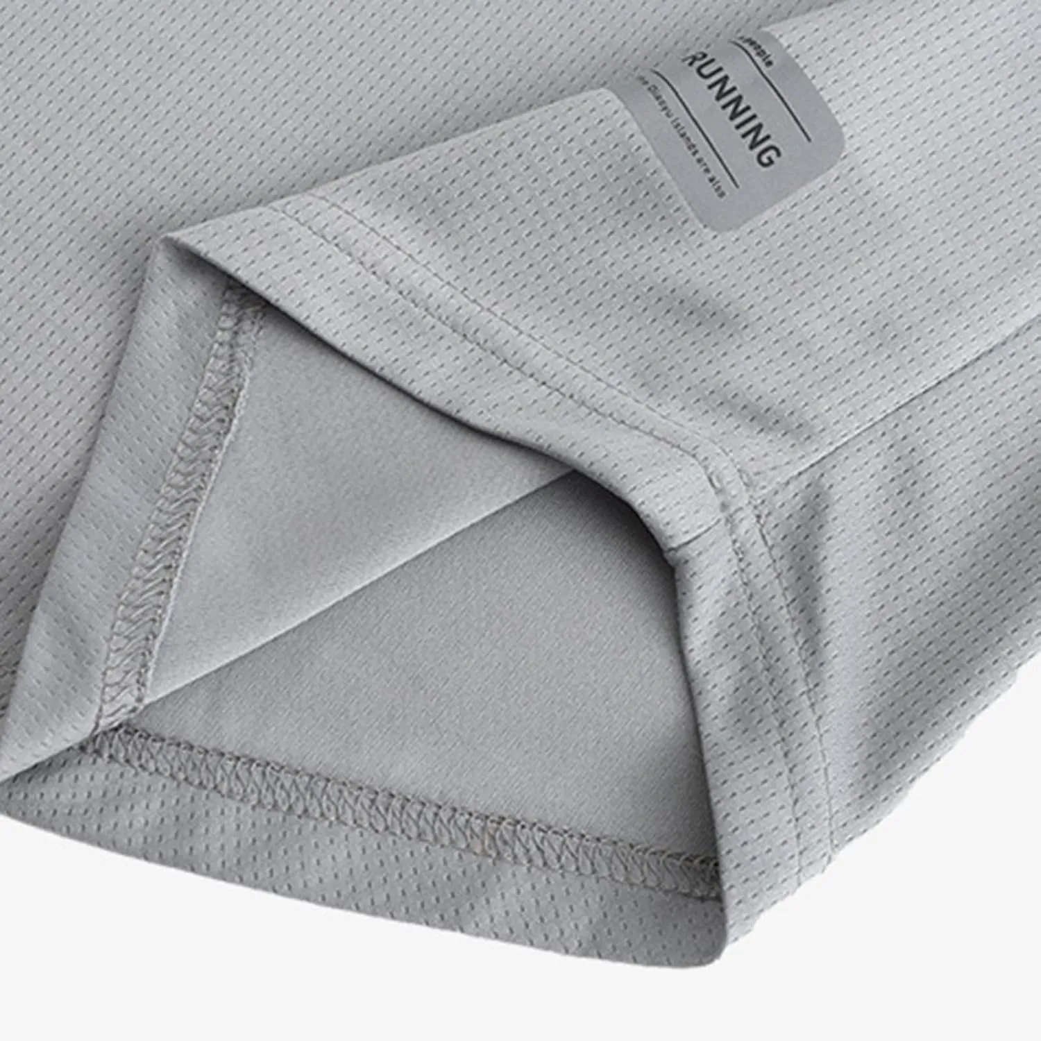 Long Sleeve Shirts for Men Breathable Moisture Wicking Sun Protection Workout T-Shirts Regular Fit Solid Color Tees