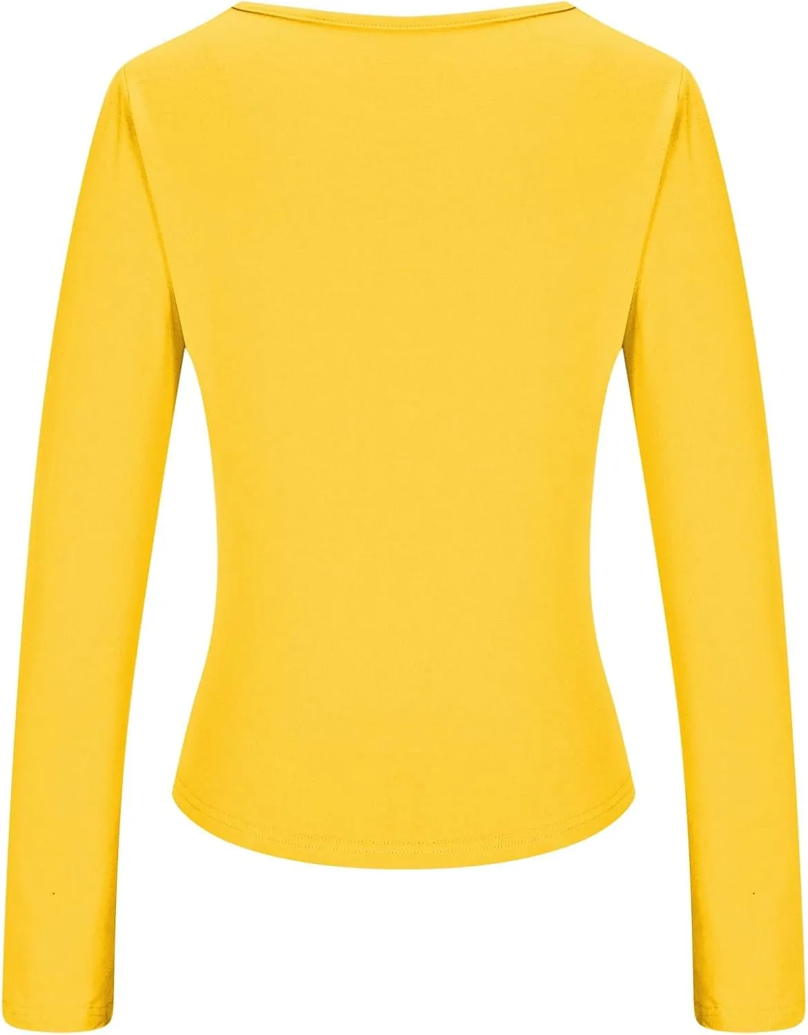 Long Sleeve Shirts for Women Petite Casual Basic Going Out Tops Workout Slim Fit Y2K Tops Crew Neck Tight T Shirts