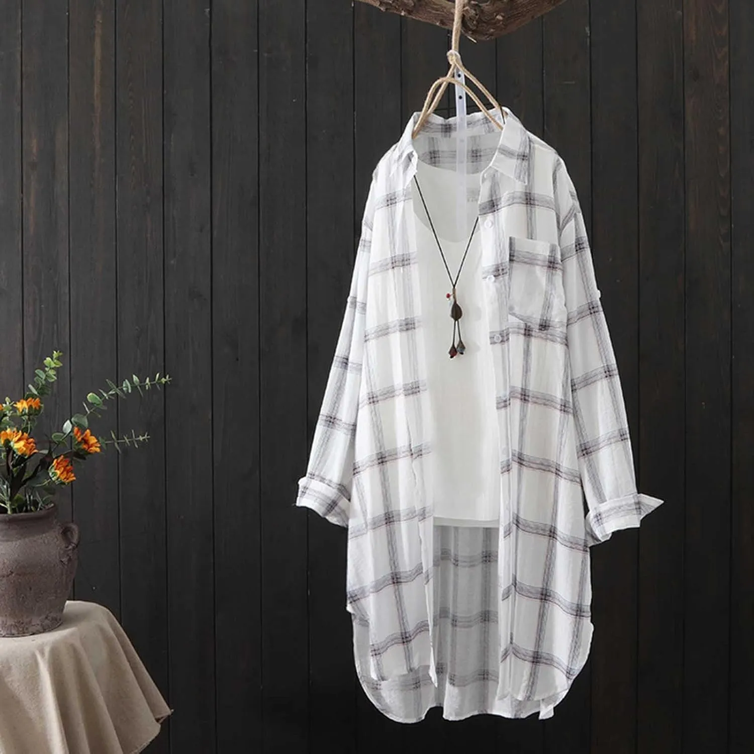 Long Sleeve Shirts for Women,2024 Spring Summer Dressy Casual Button Down Plus Size Tops Office Work Blouses