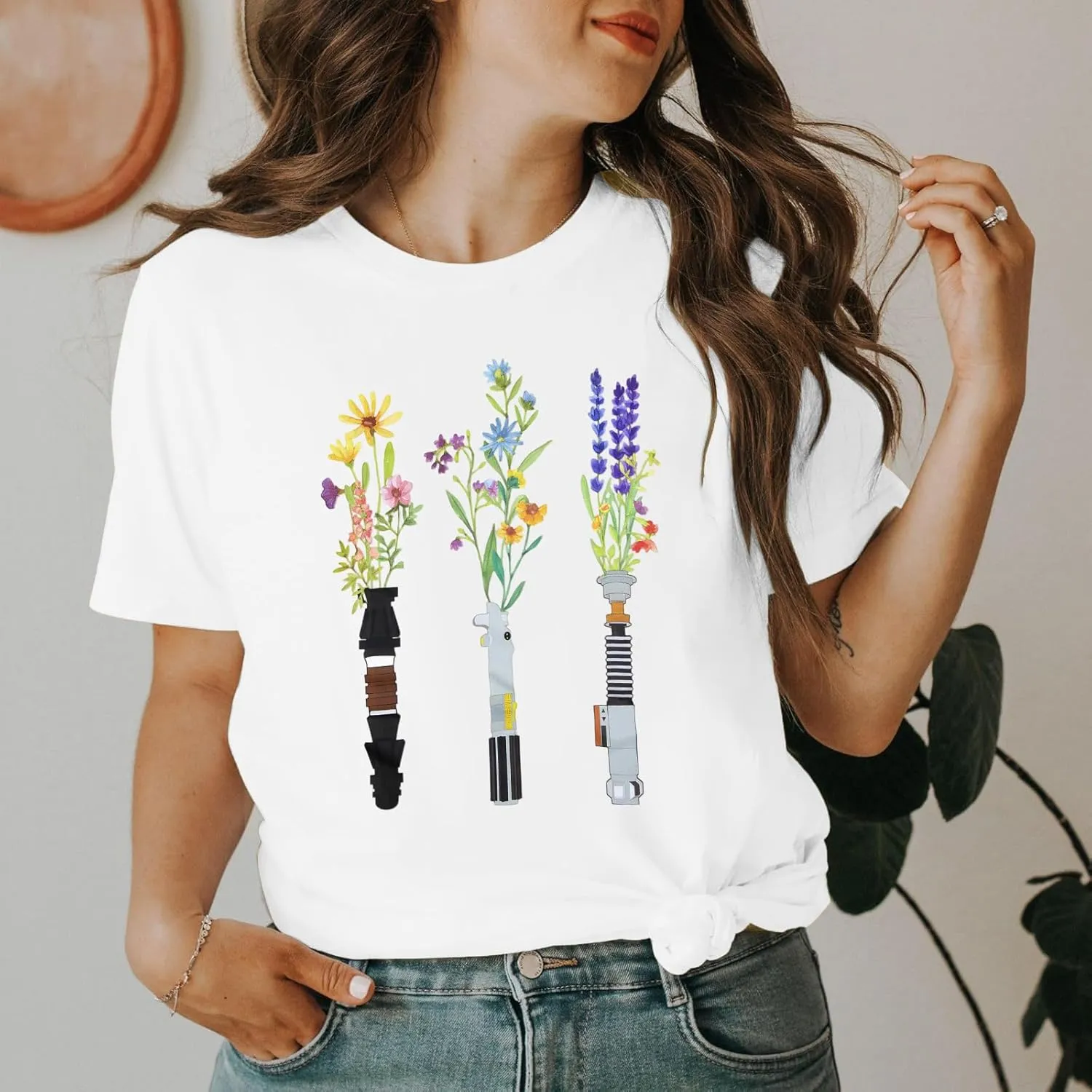 Magical Planet Shirt Women Science Fiction Lover Shirt Galaxy Cartoon Tshirt Family Vacation Tee Tops