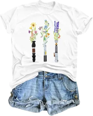 Magical Planet Shirt Women Science Fiction Lover Shirt Galaxy Cartoon Tshirt Family Vacation Tee Tops