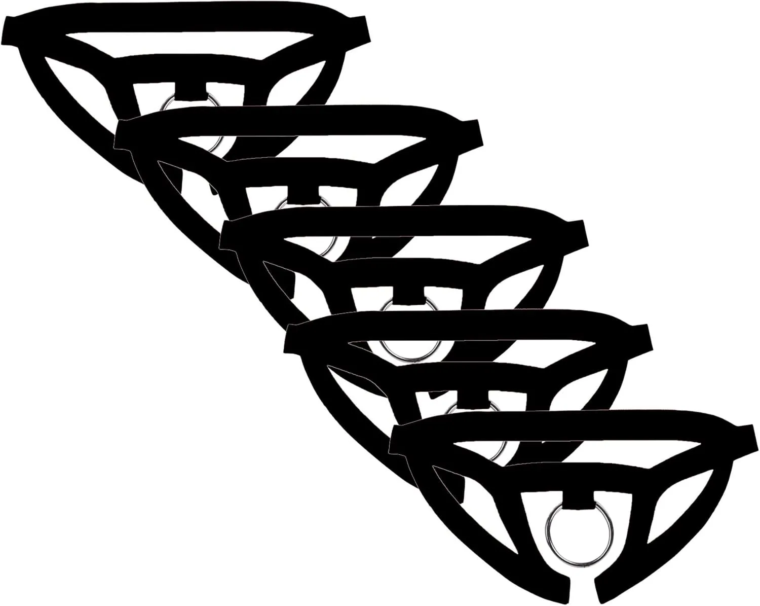 Maiyifu-GJ Men's G-String Open Crotch O-Ring Thong Sexy Perspective Underwear Support Naughty Lingerie Bikini Briefs
