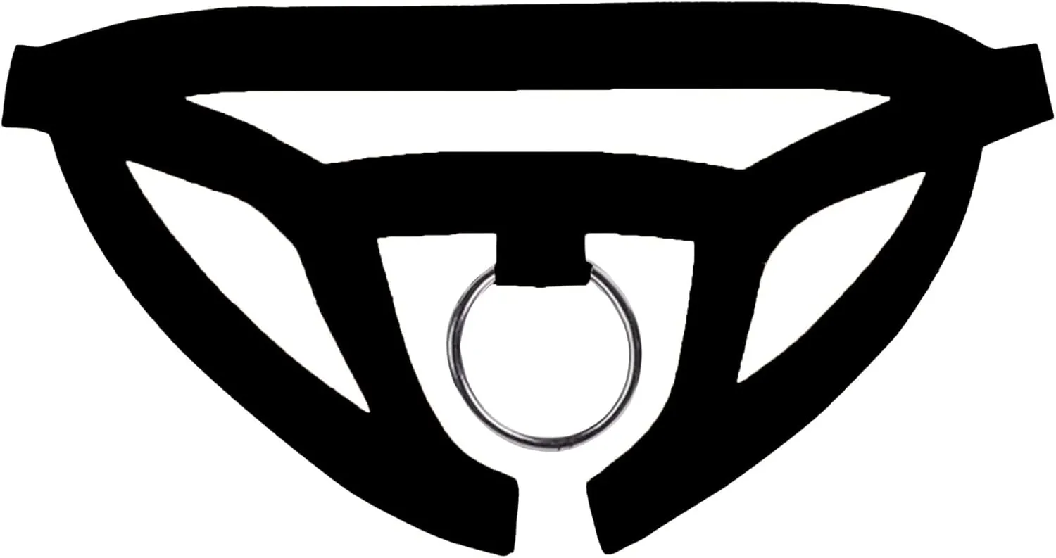 Maiyifu-GJ Men's G-String Open Crotch O-Ring Thong Sexy Perspective Underwear Support Naughty Lingerie Bikini Briefs