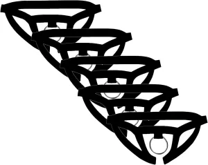 Maiyifu-GJ Men's G-String Open Crotch O-Ring Thong Sexy Perspective Underwear Support Naughty Lingerie Bikini Briefs