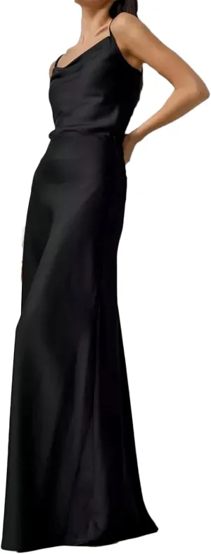 Maxi Skirt for Women Black Medium High Waisted Skirt Casual Plaid Long Skirt Colorful Polyester Mermaid Skirt