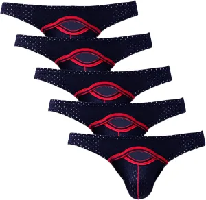 Men Sexy Briefs Ice Silk Underwear Solid Low Rise Bikini Underpants Mesh U Convex Pouch Bikinis Boxer Shorts