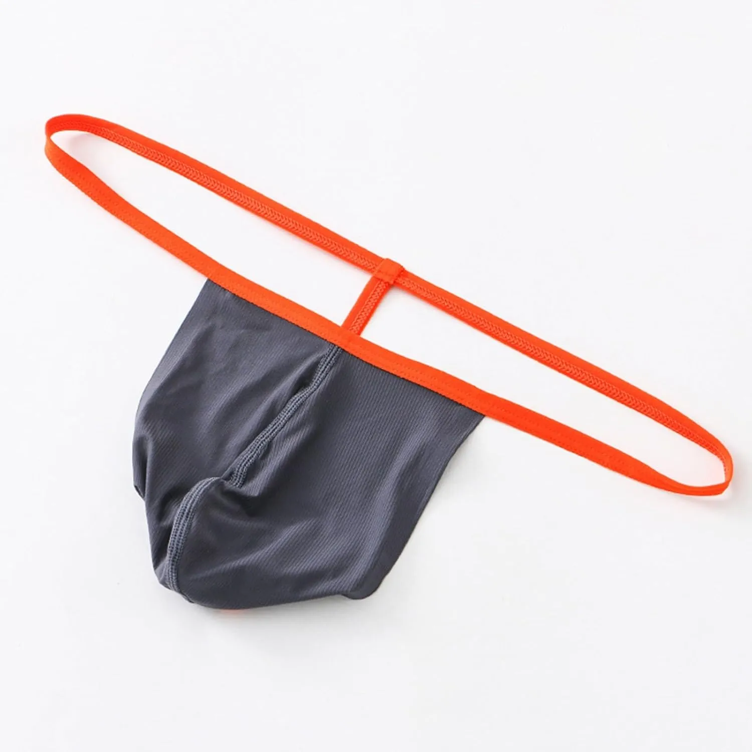 Men T Shaped Pants Leather Double Open Cut Underwear Color Matching Mesh Low Waisted High Waist Lightweight Exotic
