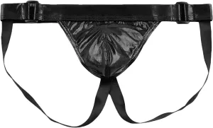 Men U Convex Patent Leather Underwear Low Waist Sexy G String T Back Thongs Swimsuit Shiny Metallic Elastic Bikinis
