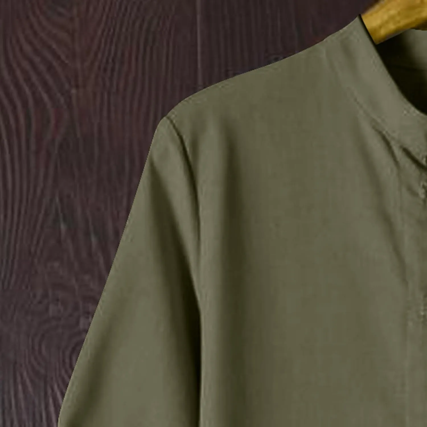 Mens 3/4 Length Sleeve Shirts Casual Button Up Summer Linen Shirt Loose Fit Solid Color Vacation Trendy Outfits