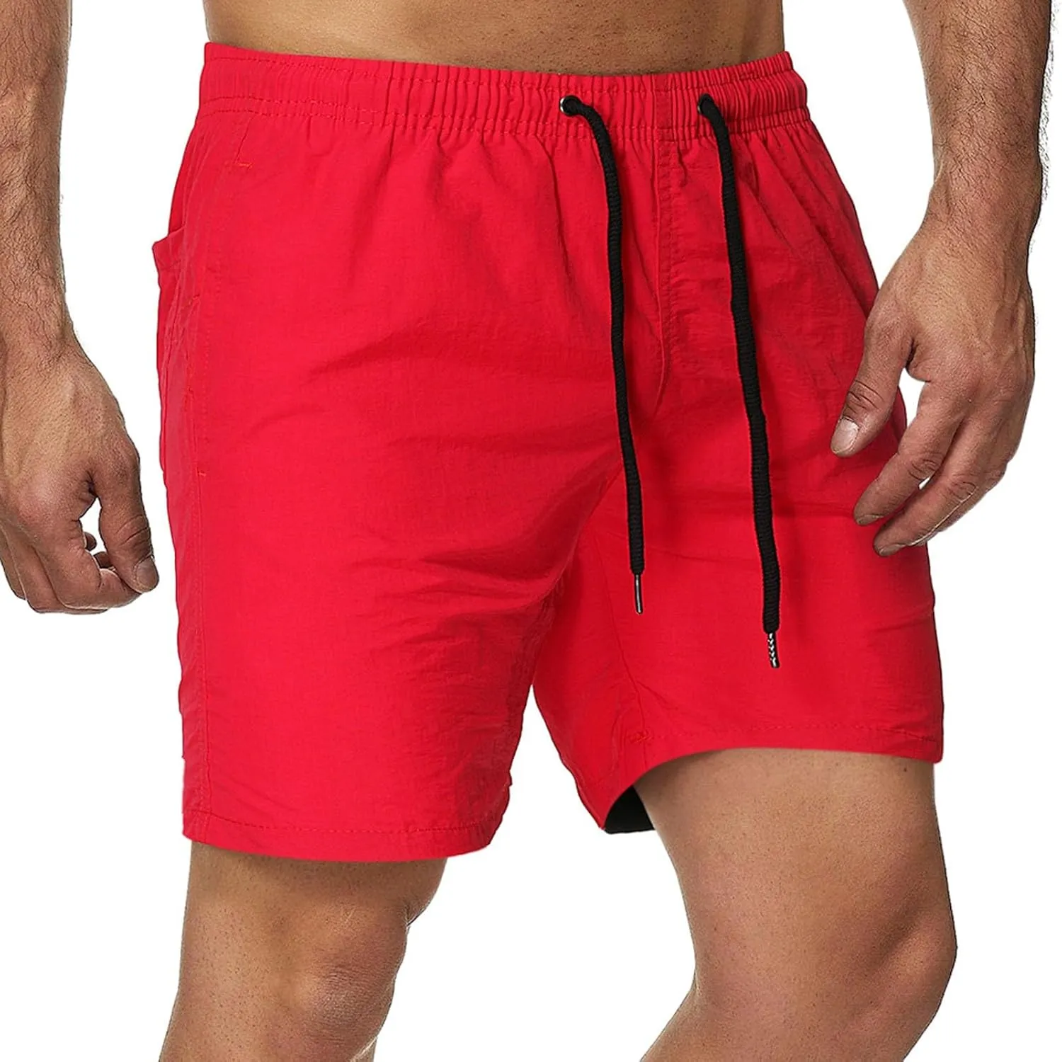 Mens Bathing Suit Printed Beach Short Casual Loose Fashion Shorts Loose Tether Lightweight and Comfortable Summer