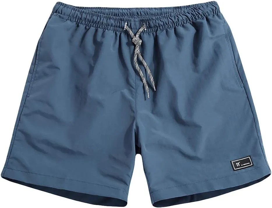 Mens Bathing Suit Printed Beach Short Casual Loose Fashion Shorts Loose Tether Lightweight and Comfortable Summer