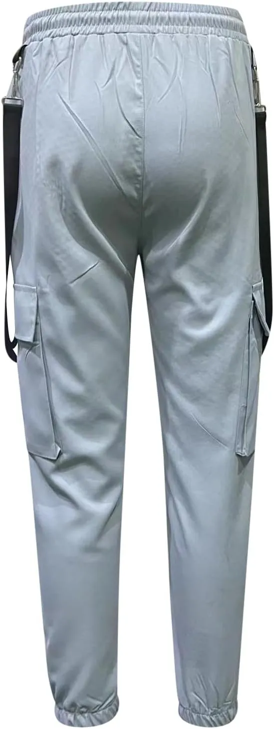 Men's Casual Joggers Pants Cotton Drawstring Chino Cargo Pants Hiking Outdoor Twill Track Jogging Sweatpants Men Active Pants