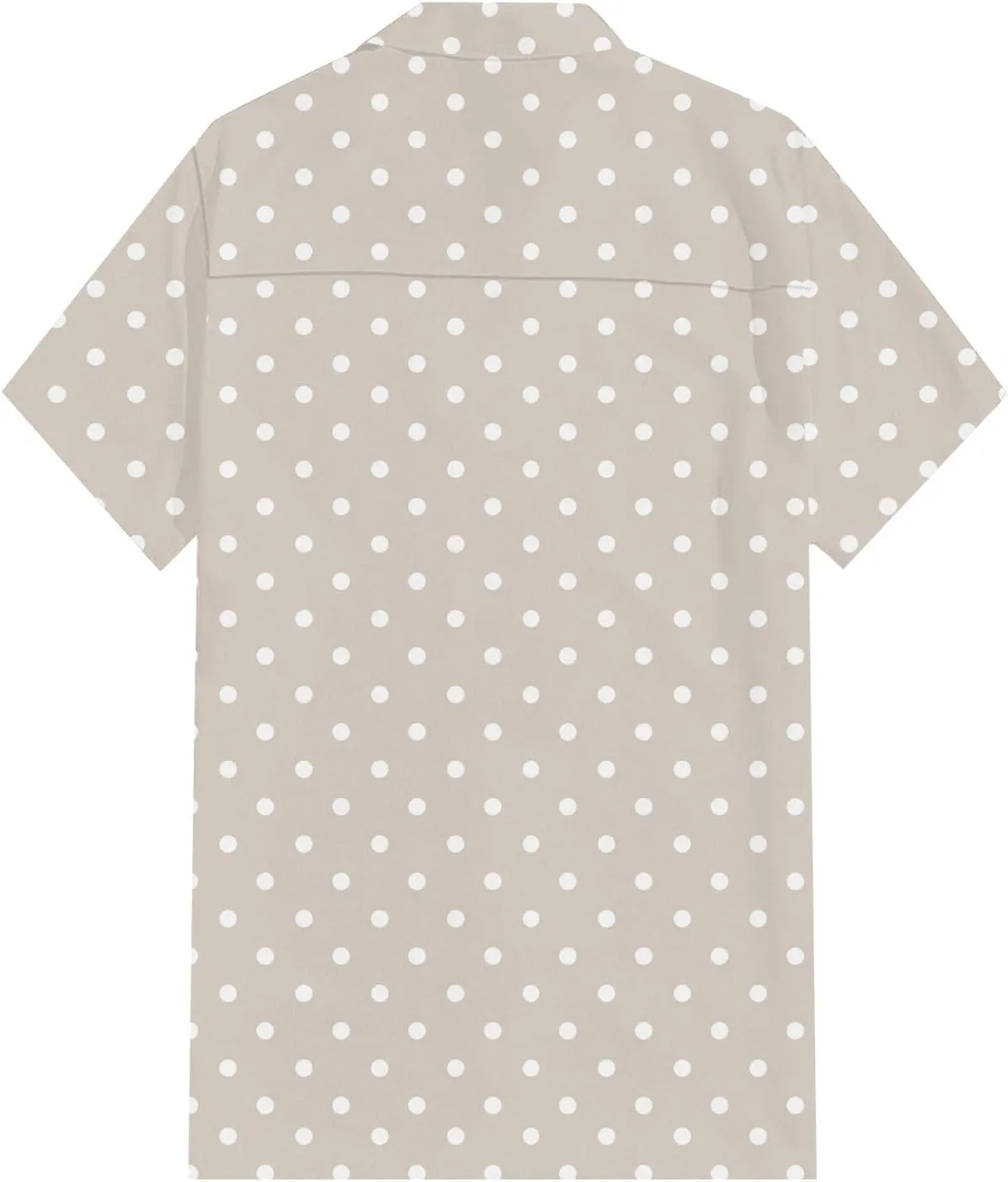 Men's Casual Polka Dot Shirts Short Sleeve Button Down Blouse Summer Beach Hawaiian Stylish Tee Tops Funny Shirt