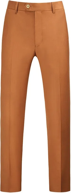 Mens Classic Basic Dress Pants Flat Front Skinny Stretch Chinos Casual Slim Fit Solid Color Straight Leg Suit Pants