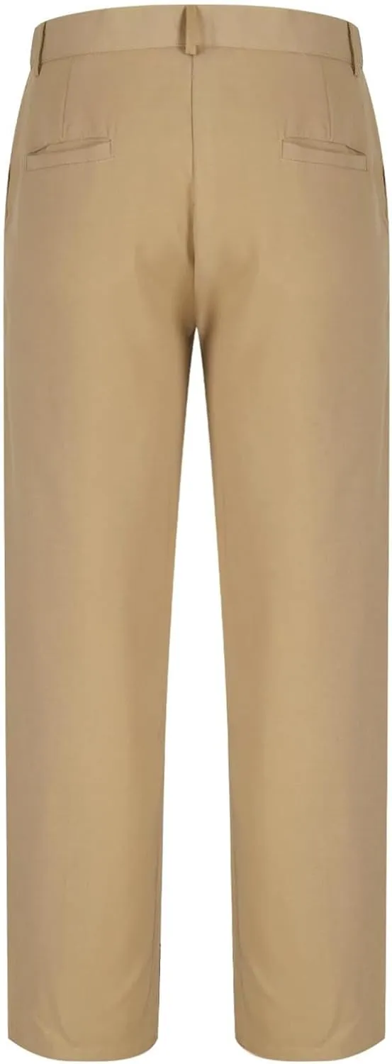 Mens Dress Pants Trendy 3 Button Formal Business Pants Gentleman Work Suit Pants Bridegroom Wedding Guest Party Pants