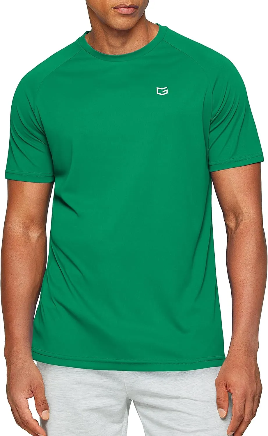 Men's Dry Fit Short Sleeve T-Shirt Crewneck Lightweight Tee Shirts for Men Workout Athletic Casual