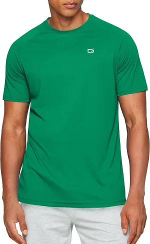 Men's Dry Fit Short Sleeve T-Shirt Crewneck Lightweight Tee Shirts for Men Workout Athletic Casual
