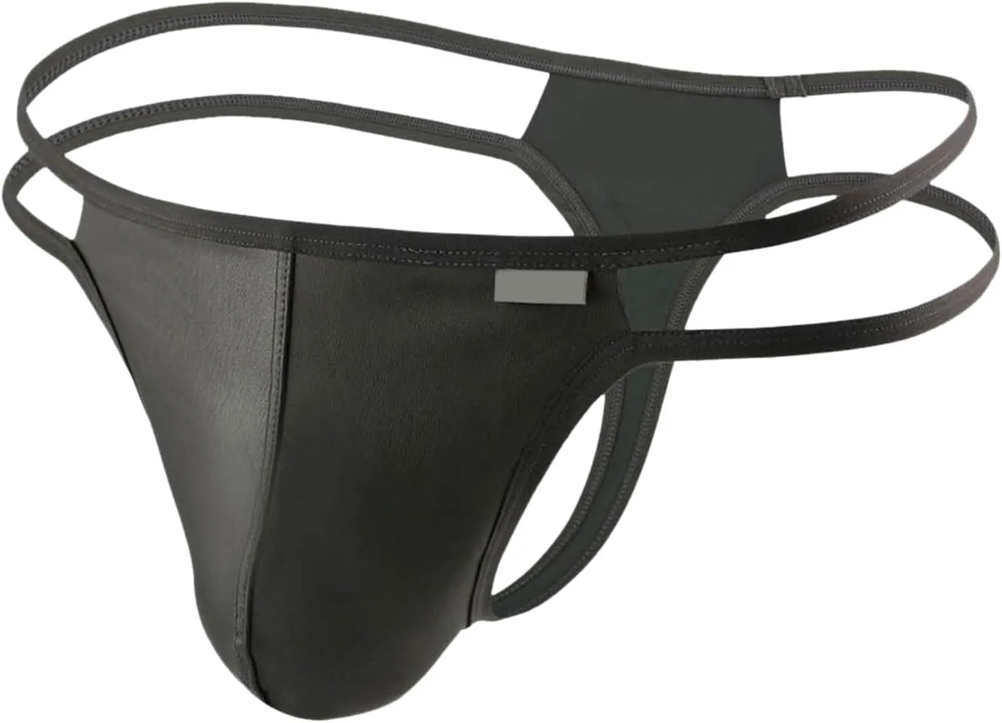 Men's Fashionable And Casual Double Tied Leather Breathable And Underwear Exotic Food High Waist Plus Size Lingeries